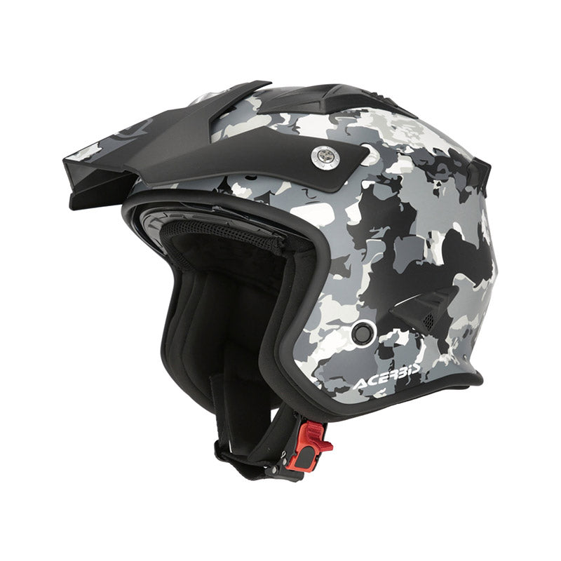 Acerbis Jet Aria 2206 Graphic Helmet Grey Black
