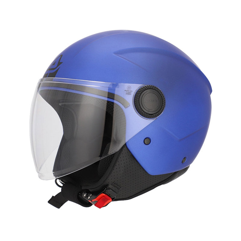 Acerbis Jet Brezza Metallic Helmet Blue Matt