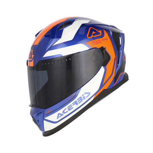 Acerbis X-way Graphic Helmet Orange Blue