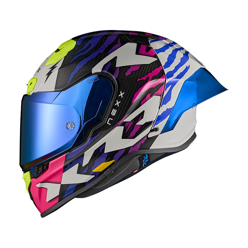 Nexx X.r3r Ziger Helmet Purple Blue