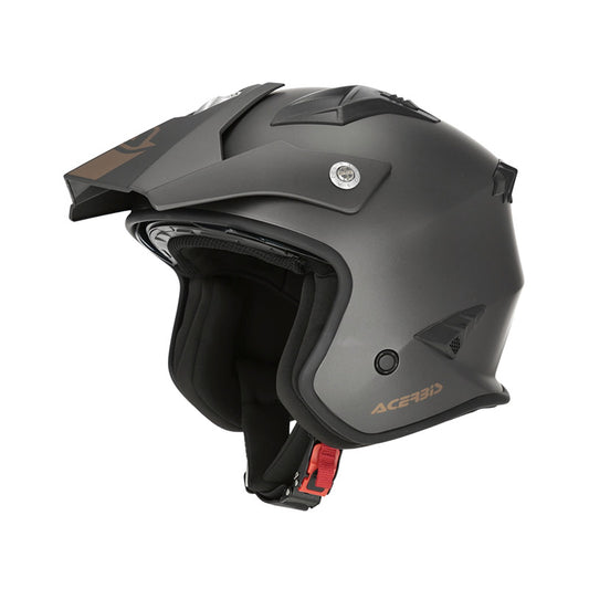 Acerbis Jet Aria 2206 Metallic Helmet Dark Grey